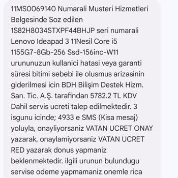 Lenovo Dizüstü Bilgisayarın Menteşe Problemi Ve Servis Sorunu