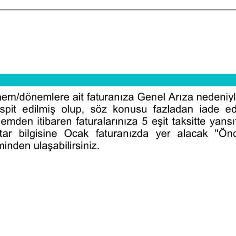 Haksız Fatura Ücreti Ve Müşteri Hizmetleri Yanıltması