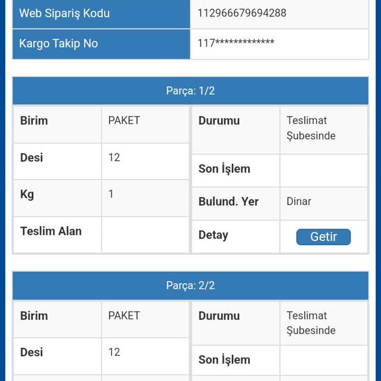 Kayıp Kargo Ve İletişim Sorunları