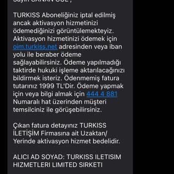 Asılsız Borç Talepleri Ve Müşteri Hizmetlerine Ulaşılamama Sorunu