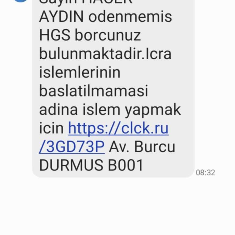 Hatalı HGS Borcu Ve Yanıltıcı Mesaj Sorunu