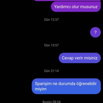 Sipariş Sonrası İletişim Sorunu Ve Gecikme