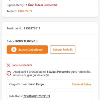 İade Talebine Red: Masaj Aleti Sorunu