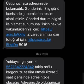 Aras Kargo İle Sürekli Teslimat Sorunu