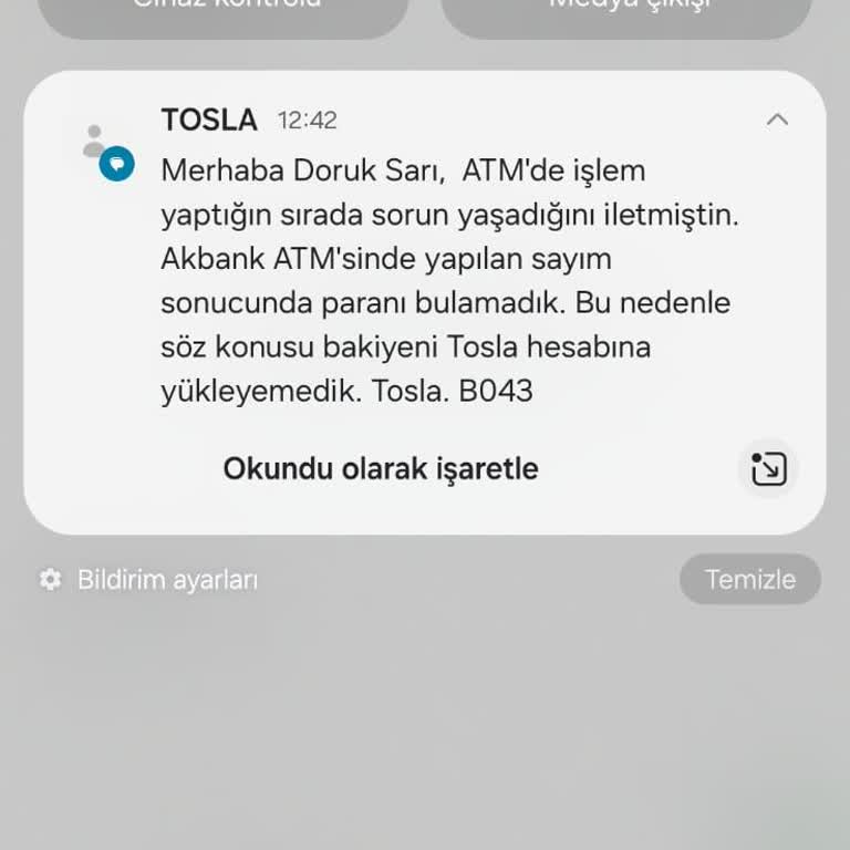 ATM Elektrik Kesintisi Sonrası Kaybolan Para Sorunu