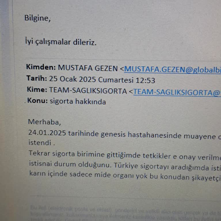 Sigorta Onayı Sorunu: Ücret Ödemek Zorunda Kaldım!