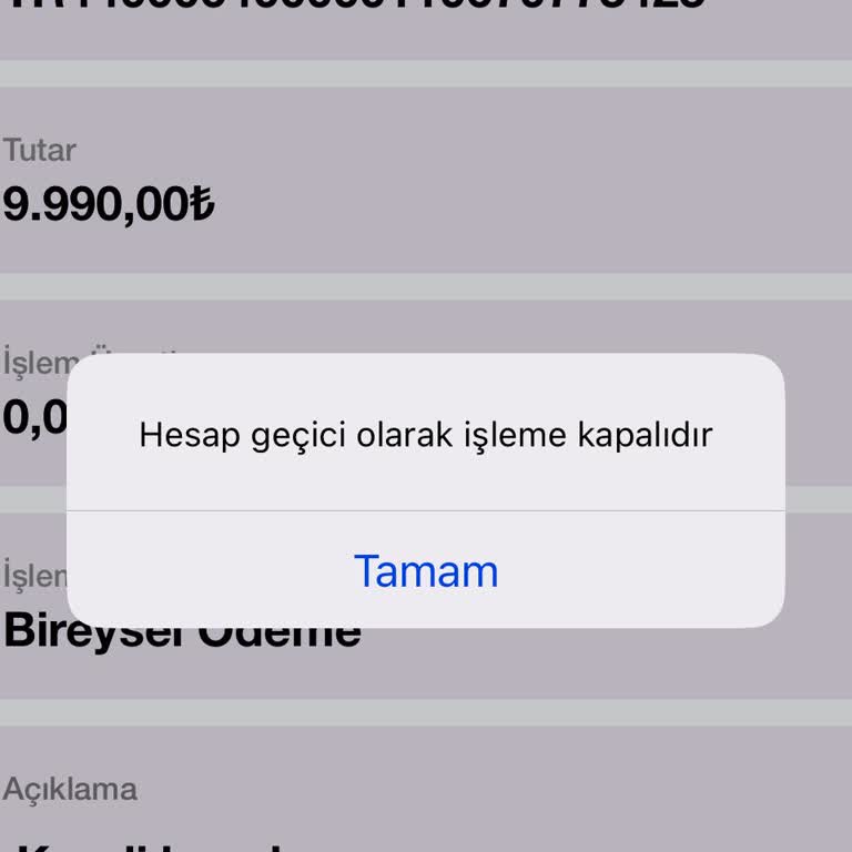 Sipay Hesabımda Bloke Sorunu Ve Mağduriyetim