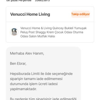 Yanlış Renk Halı Ve İade İşlem Bedeli Sorunu