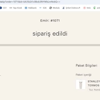 Thermoz Türkiye'den Siparişim Kargoya Verilmedi