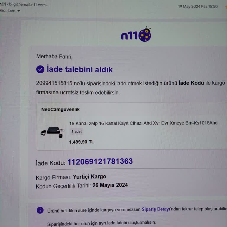 N11'in Çelişkili Ve Umursamaz İade Süreci
