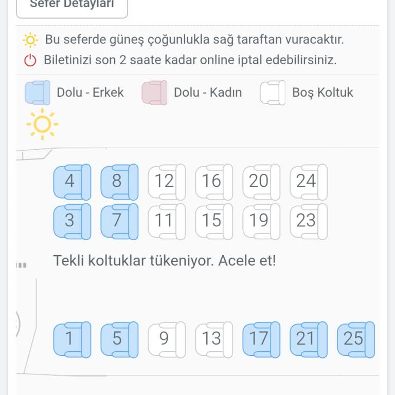 Yanıltıcı Koltuk Düzeni Ve Güncellenmeyen Bilgiler