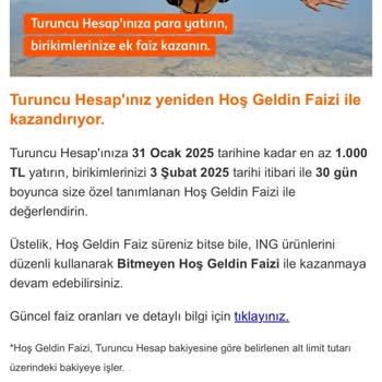 Hoş Geldin Faizi Hüsranı: ING'de Yanıltıcı Bildirimler