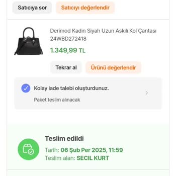 Derimod Çantada Hayal Kırıklığı