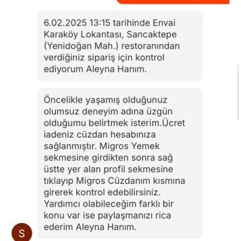 Migros'un Müşteri Hizmetleri Hayal Kırıklığı