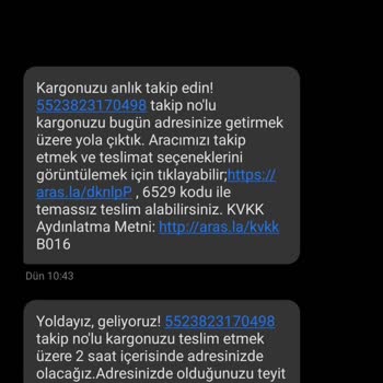 Kargom Teslim Edilmedi, Yanıltıcı Mesajlar Aldım
