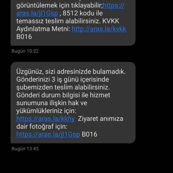 Kargom Teslim Edilmedi, Yanıltıcı Mesajlar Aldım