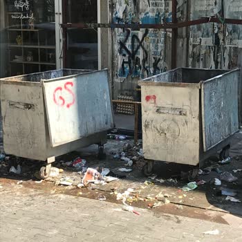 Çöp Konteyneri İşletmemi Tehdit Ediyor