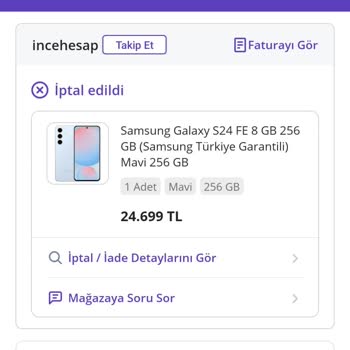 Yanlış Fiyat Gerekçesiyle İptal Edilen Siparişe Tepki
