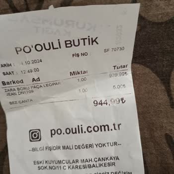 Po'ouli Pantolon Kalitesizliği