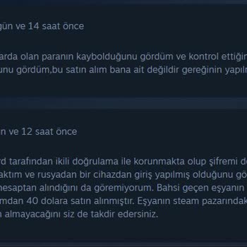 Steam Hesabımda Gizemli Satın Alma Ve Destek Hayal Kırıklığı