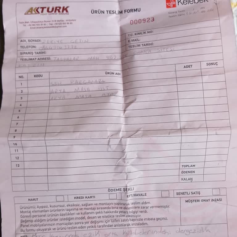 Kelebek Mobilya'nın Defolu Ürünleri Ve Saygısız Servis Ekibi