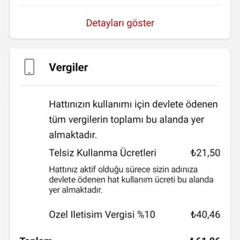 Faturada Beklenmedik Özel İletişim Vergisi