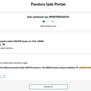 Pandora'nın İade Sürecinde Yaşadığım Sorunlar