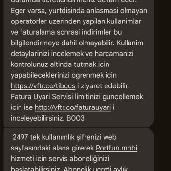 İzinsiz Abonelik Ve Yanlış Fatura Ücreti