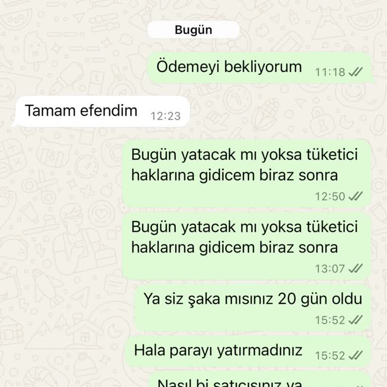 İade Ücretimin Gecikmesi Ve İlgisizlik