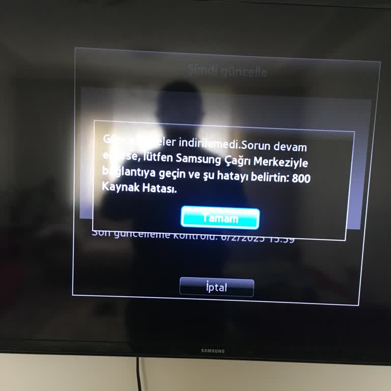 Samsung TV Güncelleme Sorunu Ve 800 Kaynak Hatası