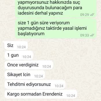 Mama Siparişi Verdim, Ne Ürün Var Ne İade!