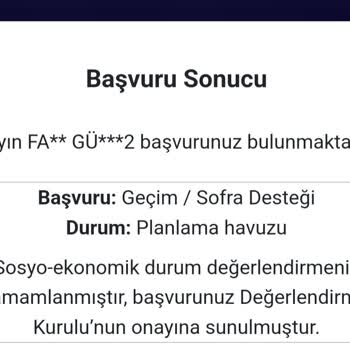 İBB Sofra Destek Başvurum Neden Hala Beklemede?