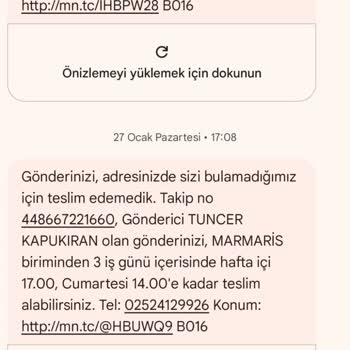 Teslim Edilmeyen Kargolar Ve Yanıltıcı Bildirimler