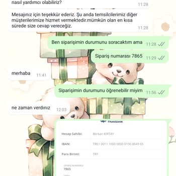 Sipariş Verip Ürününe Ulaşamayan Müşteri