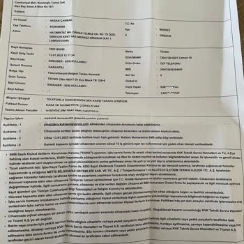 Tecno Telefonumun Ses Sorunu Ve Yüksek Servis Ücreti