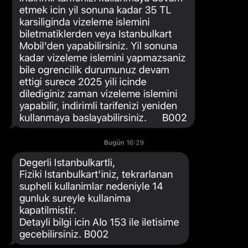 İstanbulkart Kullanımında Haksız Bloke Sorunu