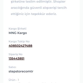 Stepstorecom İade Kabul Etmiyor