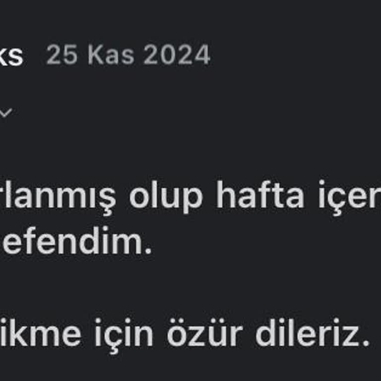 Siparişim Kargolanmıyor Ve Param İade Edilmiyor