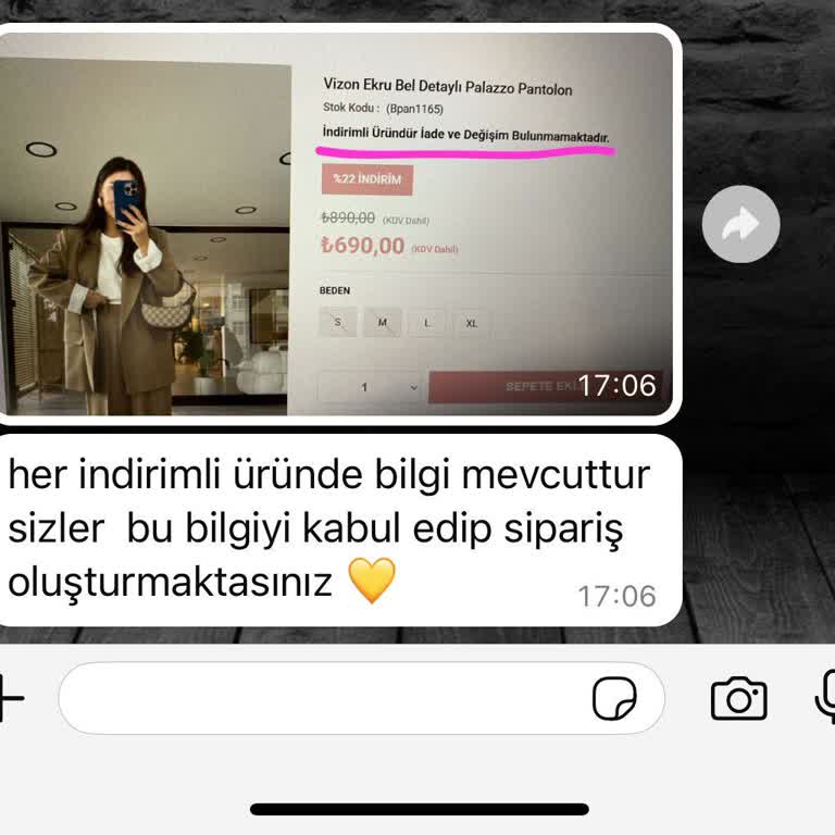 Yanıltıcı Ürünler Ve İade Sorunu: İlayda Çamur Butik