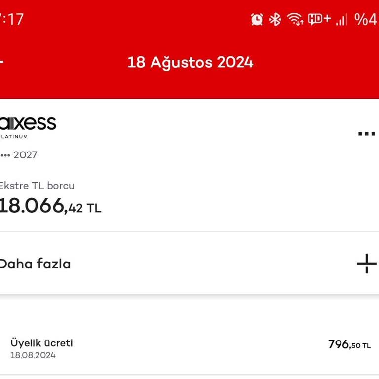 Akbank Kart Aidatı İadesi Sorunu