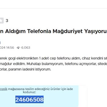 Epttavm'den Aldığım Telefon Açılmıyor Ve İade Kabul Edilmiyor