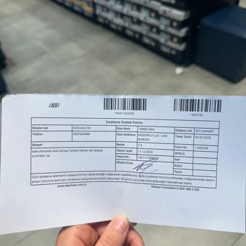46 Günlük Ayakkabıda Açılma Ve Renk Atması Sorunu