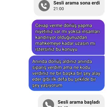 Sipariş Sonrası İletişim Sorunları Ve Mağduriyet