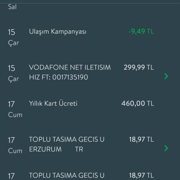 Kart Aidat Ücreti İadesi Talebi