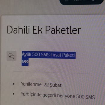 Yanlış Yüklenen Paket: SMS Yerine Dakika Sorunu