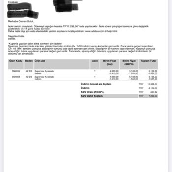 Adidas Değişim Sürecinde Müşteri Mağduriyeti