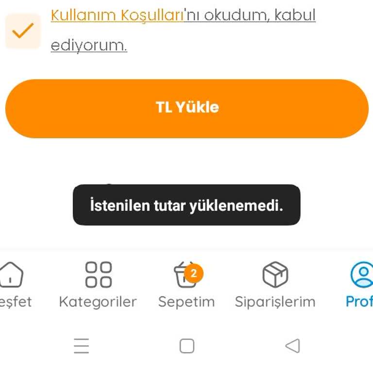 Ebebek Uygulamasında Cüzdan Limiti Sorunu
