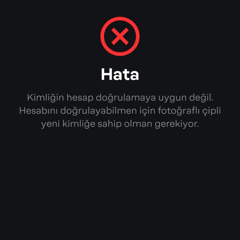 Papara Kimlik Doğrulama Sorunu