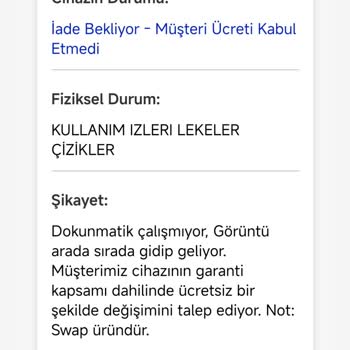 Garanti Sürecinde Yaşanan Mağduriyet