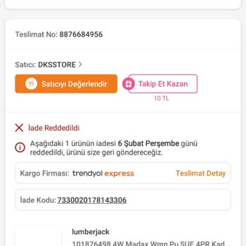 Lumberjack Ayakkabıda Hızlı Yıpranma Ve İade Sorunu